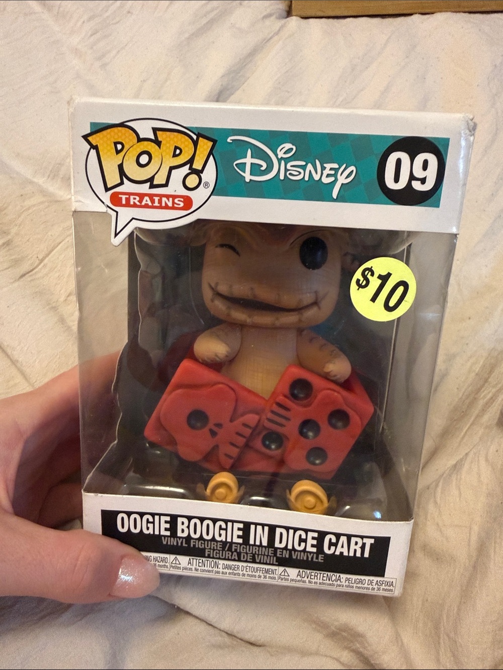 Funko Disney Oogie Boogie with Red Dice and Yellow Wheels Pop!